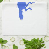 Royal Blue Horse Racing Theedoek (Gevouwen)