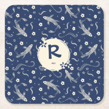 Royal Blue Japans Koi Design