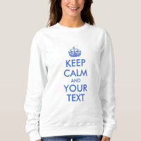 Royal Blue Keep Calm en Jouw tekst