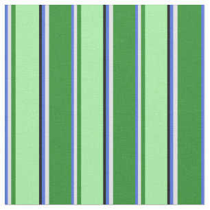 Royal Blue, Lavender, Forest Green, Green & Black Stof