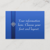 Royal Blue Leopard Visitekaartjes (Achterkant)