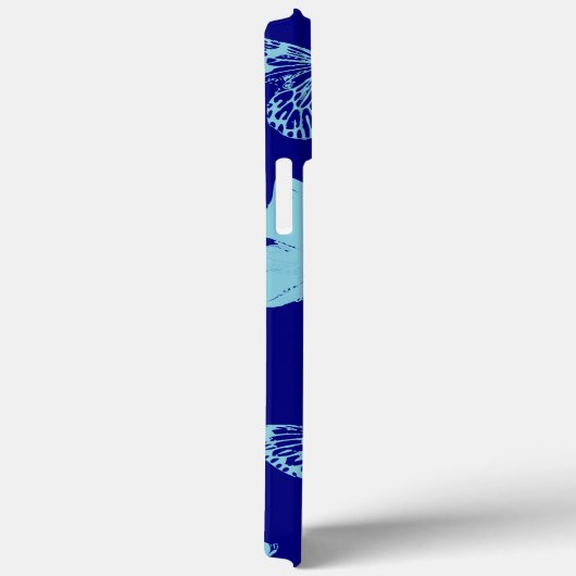 royal blue Light Blue Monarch Butterflies Case-Mate iPhone Case (Achterkant / Rechts)