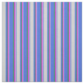 Royal Blue, Light Grey, Fuchsia en Zee Green Stof (Swatch)