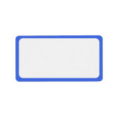Royal Blue Lijst Adresetiketten - Etiket (Voorkant)