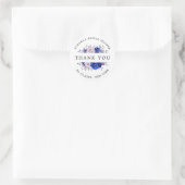 Royal Blue Lila Paarse Vrijgezellenfeest dank u Ronde Sticker (Tas)