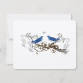 Royal Blue  Lovevogels Wedding RSVP (Voorkant)