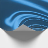 Royal blue luxe BIRTHDAY WEDDING WRAP Cadeaupapier (Hoek)