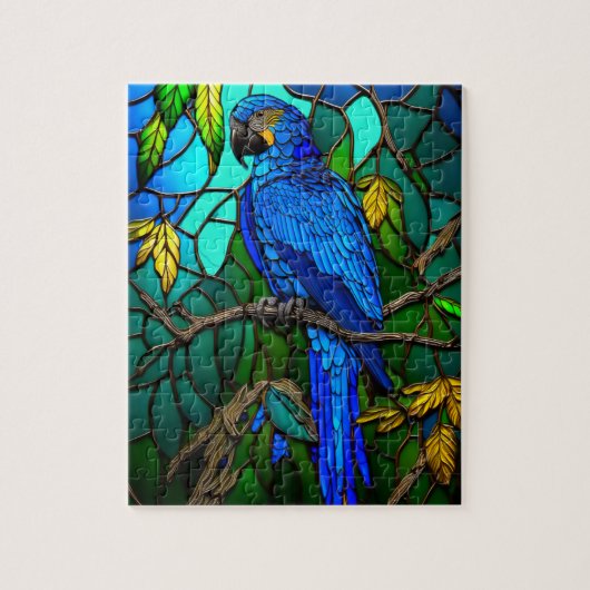 Royal Blue Macaw Legpuzzel (Verticaal)