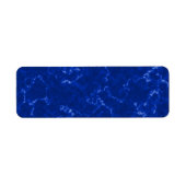 Royal Blue Marble met White Veins Etiket (Voorkant)