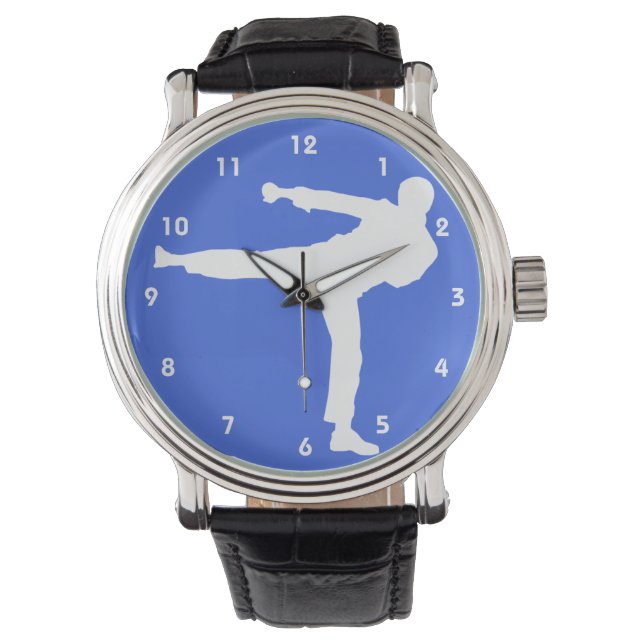 Royal Blue Martial Arts Horloge (Voorkant)
