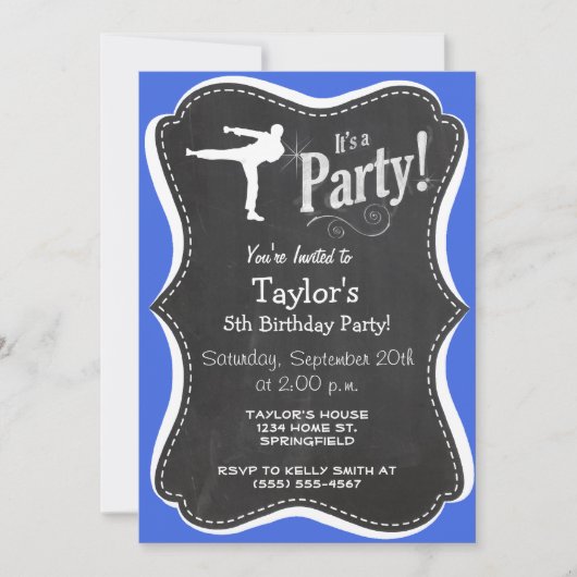 Royal Blue Martial Arts Kaart (Voorkant)