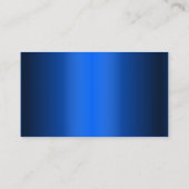 Royal Blue Metal Equine Dentist Visitekaartje (Achterkant)