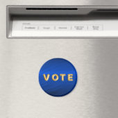 Royal Blue Metallic Grafische Stemming Magneet (Insitu (Vaatwasser))