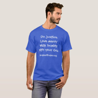 Royal Blue Micah 6:8 T-shirt