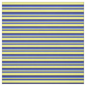 Royal Blue, Midnight Blue en Yellow Pattern Stof (Swatch)