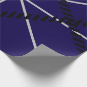 Royal Blue Modern Design Cadeaupapier (Hoek)