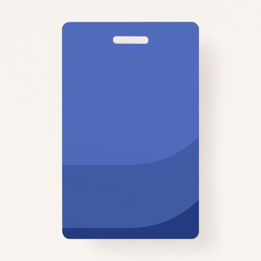 Royal Blue Modern & Minimal Press Pass Photo ID Badge (Achterkant)