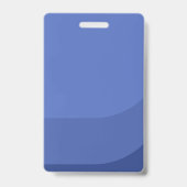 Royal Blue Moderne & Minimaal Perspas Foto ID Badge (Achterkant)