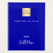Royal Blue monogram Business logo 2026 Planner (Voorkant)