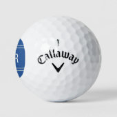 Royal Blue Monogrammed Initiaal Personalized Golfe Golfballen (Logo)