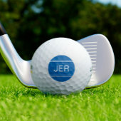 Royal Blue Monogrammed Initiaal Personalized Golfe Golfballen