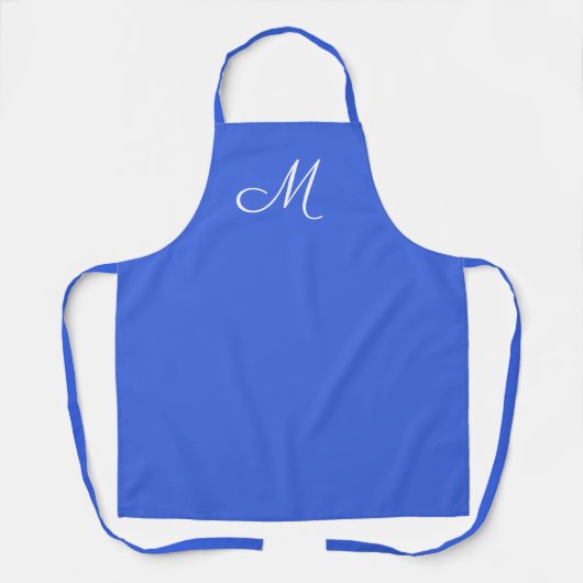 Royal  Blue -  monogrammed   Schort (Voorkant)