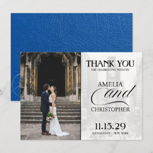 Royal Blue New York City Passport Bedankkaart