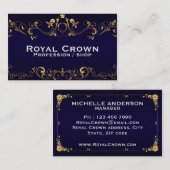 Royal blue Oceania, Visitekaartje van 3,54 x 2,165 (Voorkant / Achterkant)