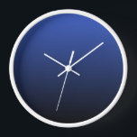 Royal Blue Ombre<br><div class="desc">Deze wandklok is te zien in Royal Blue Black Ombre. De kleur van het verloop vervaagt van Royal Blue naar Black. Klik op "Personaliseer deze Sjabloon" om eenvoudig een naam,  monogram of andere tekst toe te voegen.</div>