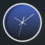 Royal Blue Ombre<br><div class="desc">Deze wandklok is te zien in Royal Blue Black Ombre. De kleur van het verloop vervaagt van Royal Blue naar Black. Klik op "Personaliseer deze Sjabloon" om eenvoudig een naam,  monogram of andere tekst toe te voegen.</div>