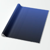 Royal Blue Ombre Cadeaupapier (Uitgerold)