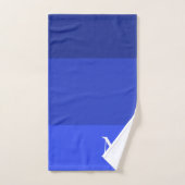 Royal Blue Ombre Monogrammed Bad Handdoek (Handdoek)