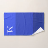 Royal Blue Ombre Monogrammed Bad Handdoek (Handdoek)