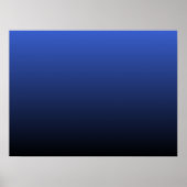 Royal Blue Ombre Poster (Voorkant)