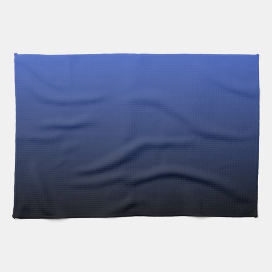 Royal Blue Ombre Theedoek (Horizontaal)