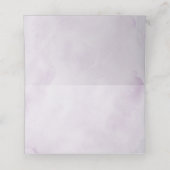 Royal Blue Paarse Navy Lila Blooms Wedding Plaatskaartje (Binnenkant ongevouwen)