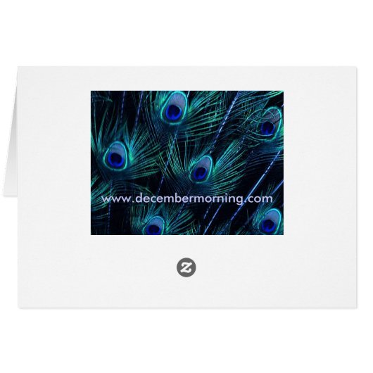 Royal Blue Paarse Peacock Feathers Wedding (Achterkant Horizontaal)