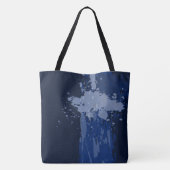 Royal Blue Paint Splatter Party Gift Tote Bag (Achterkant)