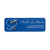 Royal Blue Paris Paspoortlabel Etiket (Voorkant)