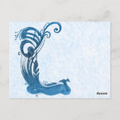 Royal Blue Pauw Tafelnummer (Achterkant)