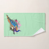 Royal Blue Peackock Bath-handdoekset Bad Handdoek (Handdoek)