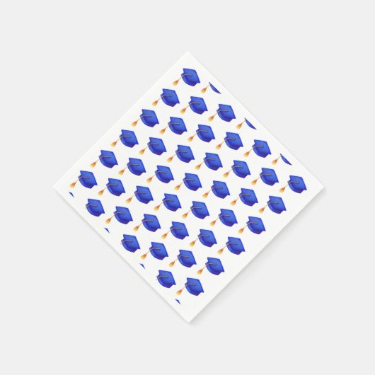 Royal Blue Pet Pattern Afstuderen servet (Hoek)