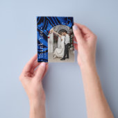 Royal Blue Photo Budget Weddenschap Flyer (Hand)
