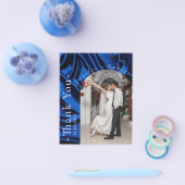 Royal Blue Photo Budget Weddenschap Flyer (Enkel)