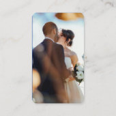 Royal Blue | Photo Online RSVP QR Code Wedding  Informatiekaartje (Achterkant)