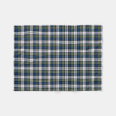 Royal Blue Plaid Colquhoun Clan Jurk Tartan Fleece Deken (Voorkant (Horizontaal))