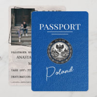 Royal Blue Poland Passport Bewaar de datum