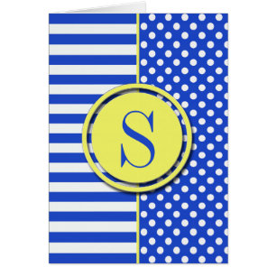 Royal Blue Polka Dots and Stripes van STaylor