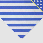 Royal Blue Polka Dots en Stripes van Shirley Taylo Tissuepapier (Detail)