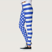 Royal Blue Polka Dots en Stripes van STaylor Leggings (Links)
